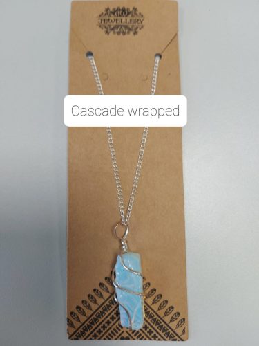 Csavart  Ásvány Nyakék - Nyers Fekete Ónix