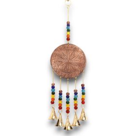   Indiai Harangjáték - Közepes életfa - Chakra Gyöngyök, 5 Csengő - 10x36cm