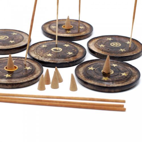 Kerek Mangófa Füstölő Állvány-Kópokhoz és Pálcikákhoz