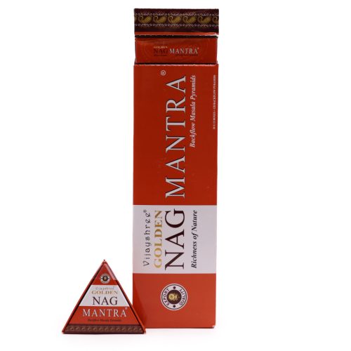 42g Jumbo Golden Nag - Mantra Visszaáramló Backflow Füstölőkúpok