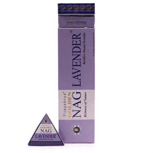 42g Jumbo Golden Nag - Levendula VisszaáramlóBackflow Füstölőkúpok