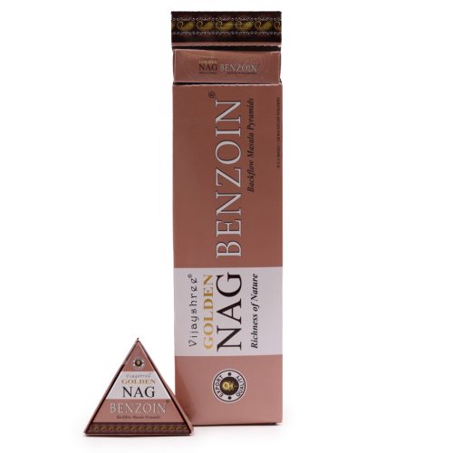 42g Jumbo Golden Nag - Benzoin Visszaáramló Backflow Füstölőkúpok