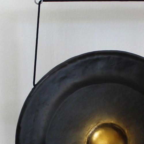 Nagy Gong Állványon - 80cm - Fekete