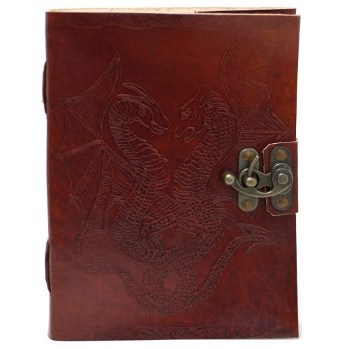 Bőr Kötésű Notesz Sárkány (20x15 cm)