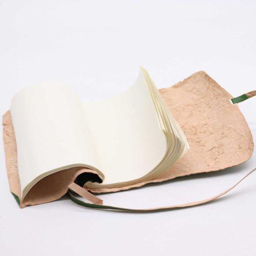 Tekercselt Napló - 96 oldal - Zöld - 21x15cm