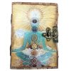 Bőrkötésű Napló - Buddha Hét Chakra (17.5x12.5x3cm)