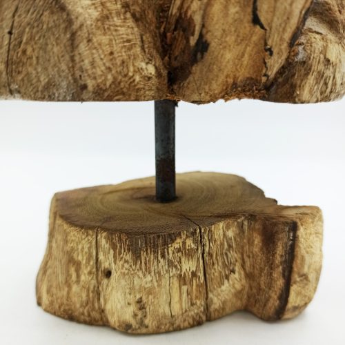 Olvasztott Üveg Fa Alátéten Állvánnyal - Közepes Tál