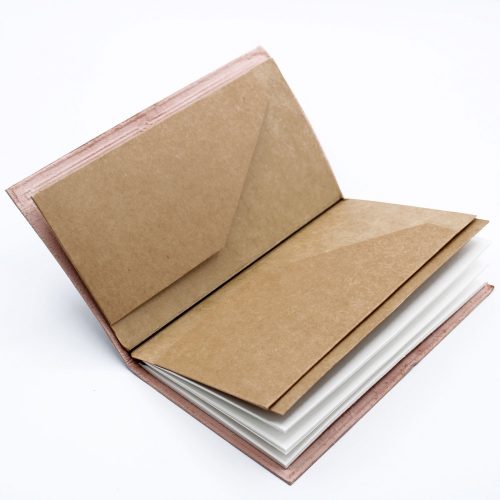 Kézműves Bőr Kötésű Notesz - Az Élet Virága - Zöld (80 oldal)