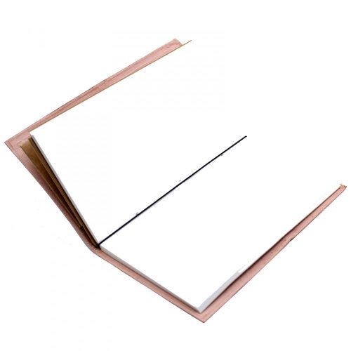 Kézműves Bőr Kötésű Notesz - Kicsi Fekete Könyvem - Fekete (80 oldal)