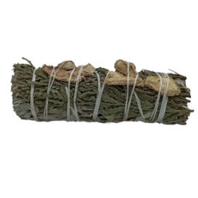   Csomagolt Füstölő Köteg - Fehér Zsálya, Gyömbér és Cédrus 10cm