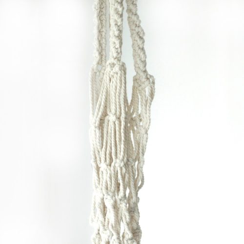 Makramé Függő Virágtartó - , Extra Hosszú 90 cm