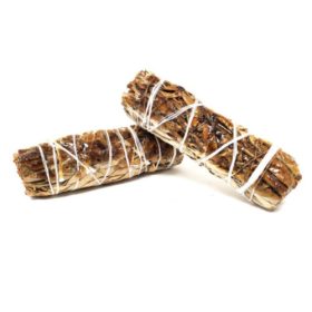   Csomagolt Füstölő Köteg- Fehér Zsálya és Kopál Gyanta  10cm