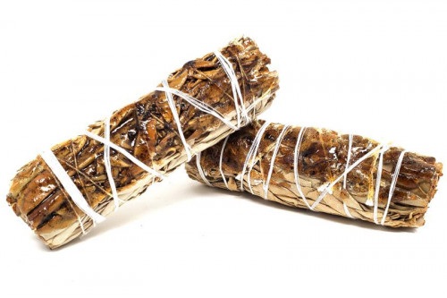 Csomagolt Füstölő Köteg- Fehér Zsálya és Kopál Gyanta  10cm