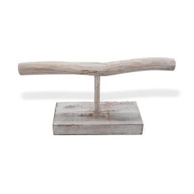 Egyes Ékszerállvány - Fehér Súrolt