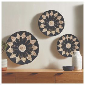 Tengerifű Kosár Dekorációs Szett - Fekete