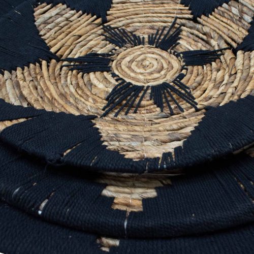 Tengerifű Kosár Dekorációs Szett - Fekete