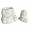 Ülő Buddha Aromalámpa - Fehér