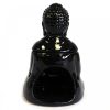 Ülő Buddha Aromalámpa - Fekete
