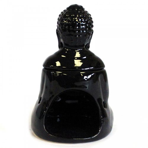 Ülő Buddha Aromalámpa - Fekete