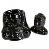 Ülő Buddha Aromalámpa - Fekete