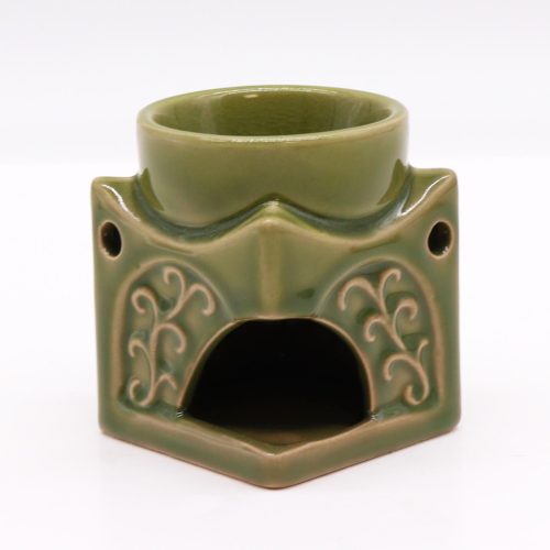Négyzetes Buddha Aromalámpa - Világos Jade