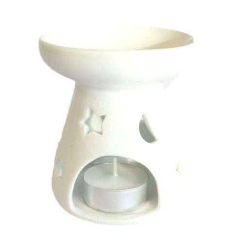 Nagy Klasszikus Fehér Aromalámpa - Hold és Csillagok