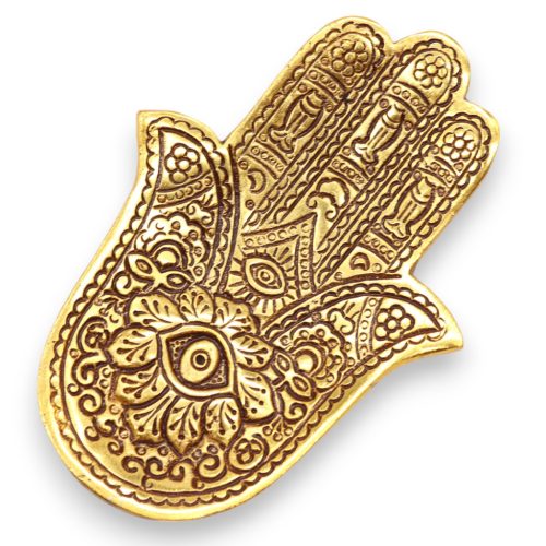 Arany Alumínium  Kicsi Hamsa Füstölő Állvány13x5.5cm