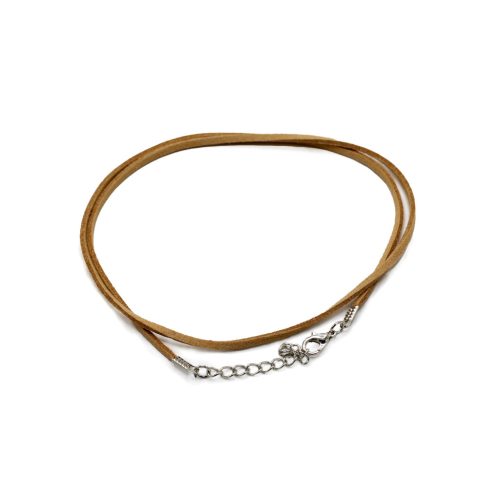 20 db Művelúr Ékszer Zsinór -  2.5mm x 55cm - Bézs