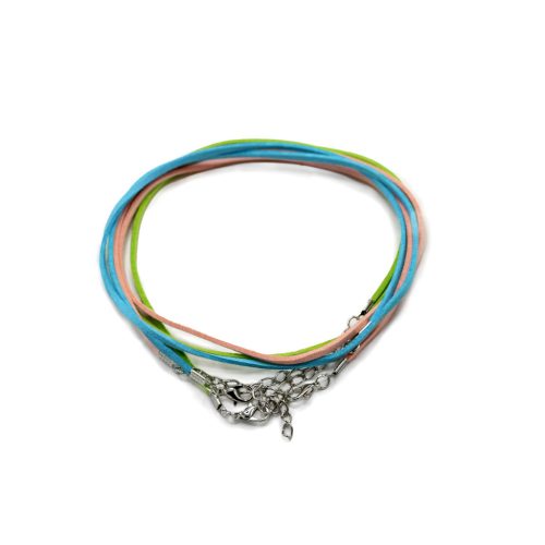 20 db Művelúr Ékszer Zsinór -  2.5mm x 55cm - Vegyes (10 szín)