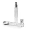 10ml Magas Üveg, Szórófej és Ezüst Kupak