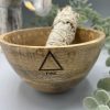 Rituális Fa Tál - Négy Elem- 12x7cm