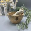 Rituális Fa Tál - Hamsa - 12x7cm