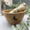Rituális Fa Tál - Három Hold- 12x7cm