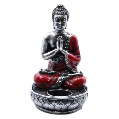 Buddha Gyertyatartó - Piros - Közepes