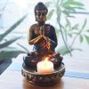 Buddha Gyertyatartó - Piros - Közepes