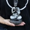 Buddha Gyertyatartó - Fehér - Közepes
