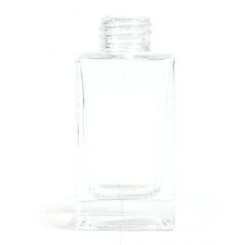 100 ml Négyzetes Magas Diffúzor Üveg - Tiszta