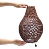 Rattan Asztali Lámpa - Sötétbarna