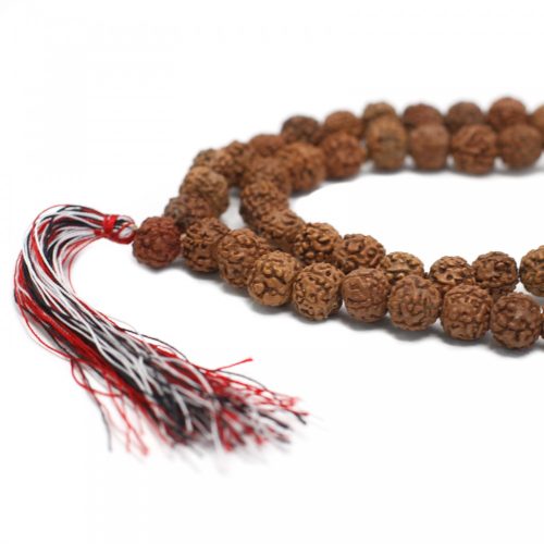 108 Rudraksha Mala Lánc  - Natúr