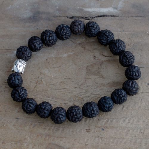 Rudraksha Mala Karkötő - Sötét
