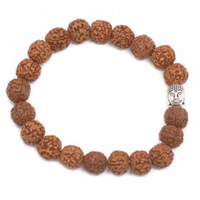 Rudraksha Mala Karkötő  - Barna