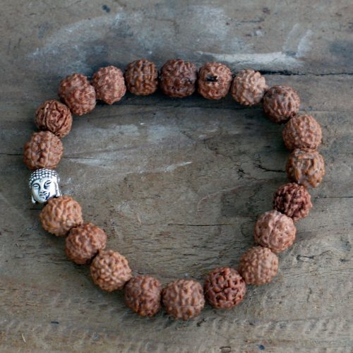 Rudraksha Mala Karkötő  - Barna