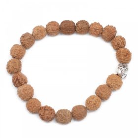 Rudraksha Mala Karkötő - Natúr