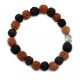 Rudraksha Mala Karkötő - 4 arcú rudraksa / 4 mukhi rudraksha - Mix