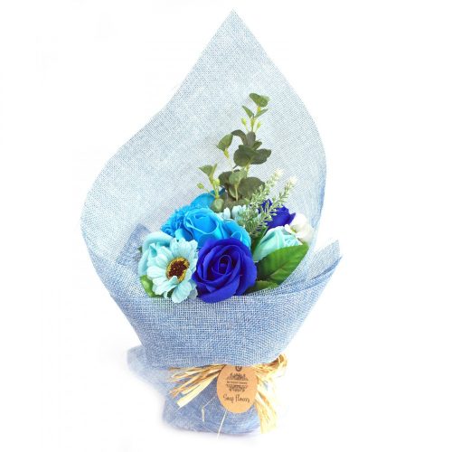 Álló Szappanvirág Csokor - Kék