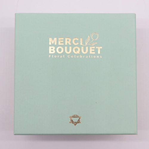 Négyzetes Doboz - Tavaszi Üdvözlet - Sárga és Zöld