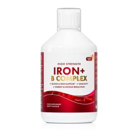 Swedish Nutra Folyékony vas + B-komplex 500 ml