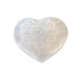 Szelenit Szív - 7-8cm - Mandala