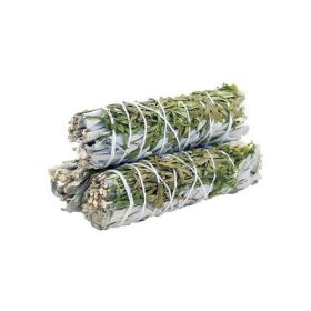 Füstölő Köteg - Fehér Zsálya & Kerti Ruta 10cm