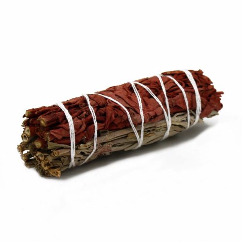 Füstölő Köteg - Fehér Zsálya és Sárkányvér 10 cm